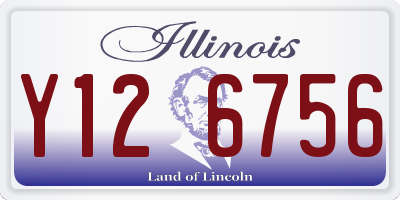 IL license plate Y126756