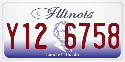 IL license plate Y126758