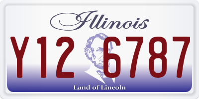 IL license plate Y126787