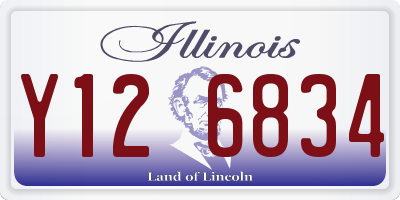 IL license plate Y126834