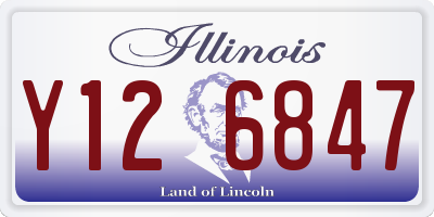 IL license plate Y126847