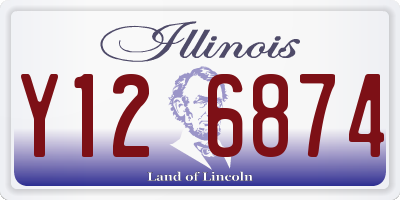 IL license plate Y126874