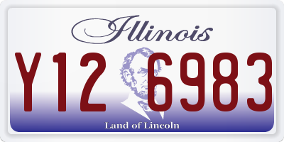 IL license plate Y126983