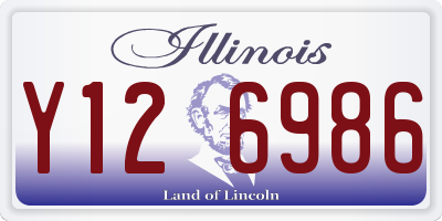 IL license plate Y126986