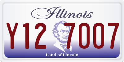 IL license plate Y127007