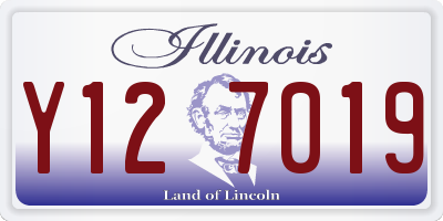 IL license plate Y127019