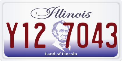 IL license plate Y127043