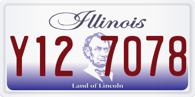 IL license plate Y127078