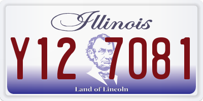 IL license plate Y127081