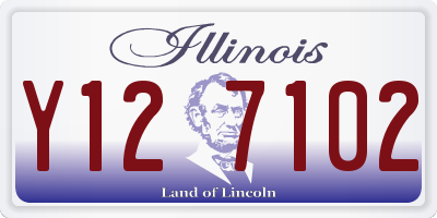 IL license plate Y127102