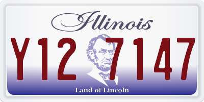 IL license plate Y127147