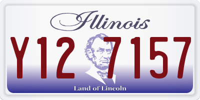 IL license plate Y127157