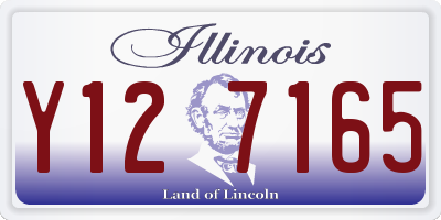 IL license plate Y127165