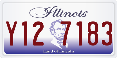 IL license plate Y127183