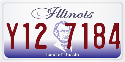 IL license plate Y127184