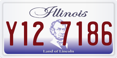 IL license plate Y127186