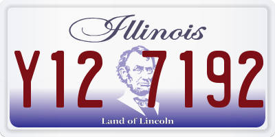 IL license plate Y127192