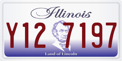 IL license plate Y127197
