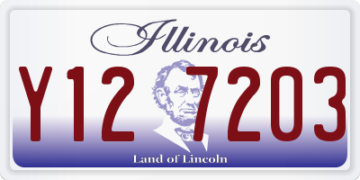 IL license plate Y127203