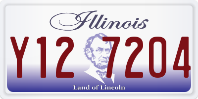 IL license plate Y127204