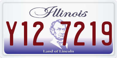 IL license plate Y127219