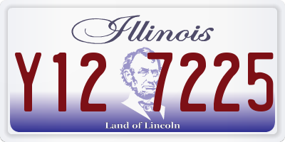 IL license plate Y127225