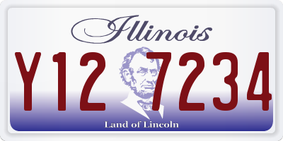 IL license plate Y127234