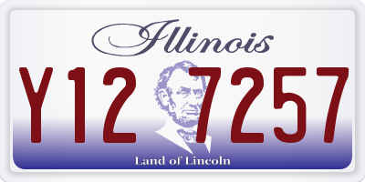 IL license plate Y127257