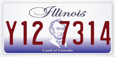 IL license plate Y127314