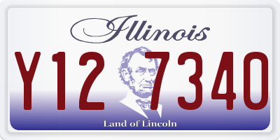 IL license plate Y127340