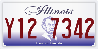 IL license plate Y127342