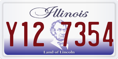 IL license plate Y127354