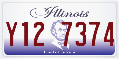 IL license plate Y127374