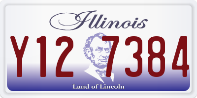 IL license plate Y127384