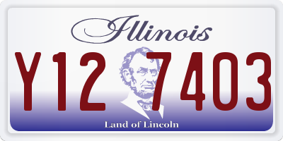 IL license plate Y127403