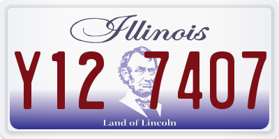 IL license plate Y127407
