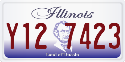 IL license plate Y127423