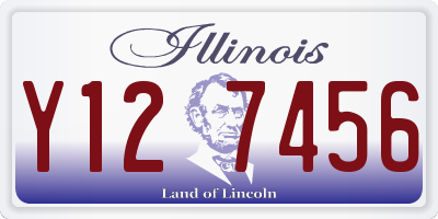 IL license plate Y127456