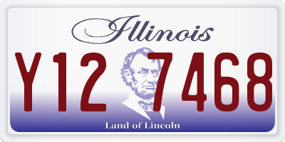 IL license plate Y127468