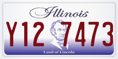 IL license plate Y127473