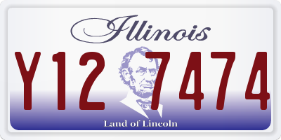 IL license plate Y127474
