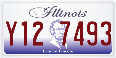IL license plate Y127493