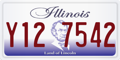 IL license plate Y127542