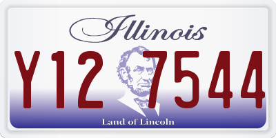 IL license plate Y127544