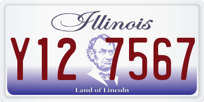 IL license plate Y127567
