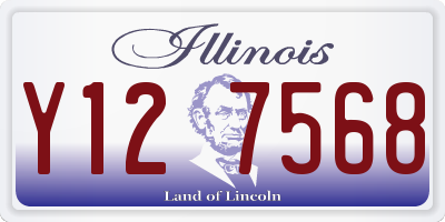 IL license plate Y127568