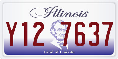 IL license plate Y127637