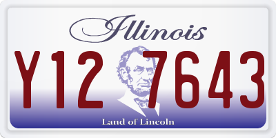 IL license plate Y127643