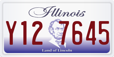 IL license plate Y127645