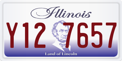 IL license plate Y127657